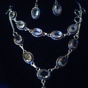 White Topaz 3-PIECE 925 SET